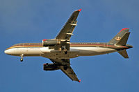 F-OHGV @ EGLL - Airbus A320-232 [2649] (Royal Jordanian Airlines) Home~G 29/01/2010. On approach 27R. - by Ray Barber