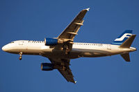 OH-LXC @ EGLL - Airbus A320-214 [1544] (Finnair) Home~G 04/01/2010. On approach 27R. - by Ray Barber