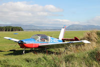 G-BDEC @ EISG - Rallye G-BDEC out to grass at Slgo, looking most unlikely to fly again - by Pete Hughes