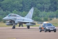 ZJ803 @ EGVA - Now T3 spec with Follow Me arriving at RIAT - by John Coates