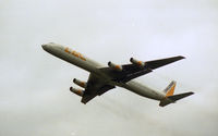 N790AL @ NONE - DC8 N790AL smoking nicely in 1989, somewhere in UK - by Pete Hughes