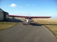 N2650Z @ KGBG - In front of my hanger on a Sunny Sunday afternoon in Feb. - by Scott Delawder