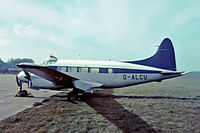 G-ALCU @ EGKB - G-ALCU   De Havilland DH.104 Dove 2 [04022] (Rogers Aviation) Biggin Hill~G 17/05/1975. Taken from a slide.