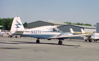 N327V @ KVNY - Apache N327V at Van Nuys in 1995 - by Pete Hughes