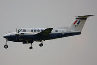 ZK451 @ EGXW - RAF 3FTS / 45(R) Sqn King Air B200 on approach into RAF Waddington - by Chris Hall