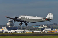 HB-HOS @ LOWL - Ju Air Junkers Ju52/3m g4e landing in LOWL/LNZ - by Janos Palvoelgyi