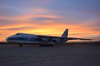 RA-82043 @ LOWG - An-124 in the sunset - by Paul H