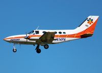 N414PA @ SHV - Landing at Shreveport Regional.