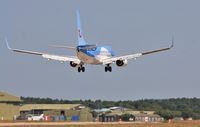 G-FDZF @ EGHH - About to touchdown on 08 - by John Coates