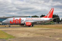 G-GDFT @ EGHH - Taxiing to depart after respray - by John Coates