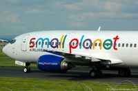 LY-FLH @ EGCC - Taken from the Aviation Viewing Park. - by Carl Byrne (Mervbhx)