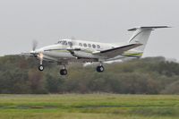 G-FRYI @ EGFH - Visiting Super King Air of London Executive Aviation departing Runway 22. - by Roger Winser