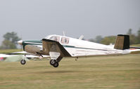 N5159C @ EDMT - N5159C, beautiful 1950 Bonanza departing Tankosh 2013, Tannheim - by Pete Hughes