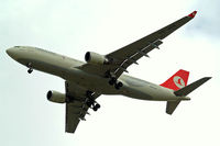 TC-JNA @ EGLL - Airbus A330-203 [697] [THY Turkish Airlines) Home~G 21/08/2010. On approach 27R. - by Ray Barber