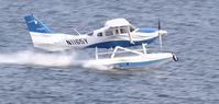 N1165Y - Amphibious float plane (seaplane) taking off from Forest Lake #2.  There is actually a short video of this takeoff on Youtube.  Just search for N1165Y. - by Lee Bakewell