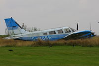 G-BORH @ EGTR - now parked with the other wrecks & relics at Elstree - by Chris Hall