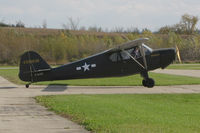 C-GCER @ CNC4 - This 1942 Taylorcraft is taxiing to its hanger after fueling on  this windy day at the Guelph, Ontario Aerodrome - by Ron Coates