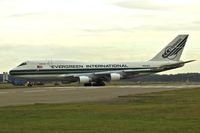 N493EV @ EGUN - Evergreen 747-4H6 taxiing at EGUN shortly after landing on runway 29.