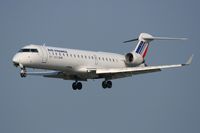 F-GRZO @ LFRB - Canadair Regional Jet CRJ-700, Short Approach Rwy 25L, Brest-Bretagne Airport (LFRB-BES) - by Yves-Q