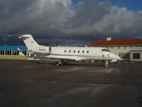 N184R @ EHGG - BD-100 at ramp of Groningen airport - by jack poelstra