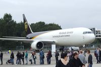 N312UP @ EDDK - Boeing 767-34AF Freighter of UPS at the DLR 2013 air and space day on the side of Cologne airport - by Ingo Warnecke
