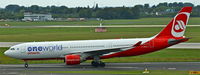D-ABXA @ EDDL - Air Berlin (Oneworld ttl.), seen here returning from Gran Canaria(GCLP) to Düsseldorf Int´l(EDDL) - by A. Gendorf