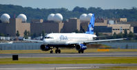 N624JB @ KDCA - Blue-T-Ful  takeoff National - by Ronald Barker