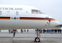 14 01 @ EDDK - Bombardier BD-700 Global 5000 of the German Air force VIP-Wing (Flugbereitschaft) at the DLR 2013 air and space day on the side of Cologne airport - by Ingo Warnecke