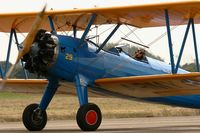 F-AZCK @ LFRH - Boeing Stearman A 75, Lann Bihoué Air Base (LFRH-LRT) - by Yves-Q