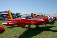 ST-03 @ LFFQ - SIAI-Marchetti SF-260MB, Belgian Air Force Aerobatic Team, La Ferté-Alais Airfield (LFFQ) Air Show - by Yves-Q