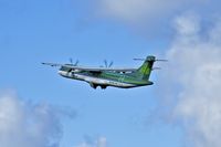 EI-FAV @ EGFF - ATR 72-600, (St. Eithne) Arann 295, seen departing runway 12 at EGFF en-route to Dublin. - by Derek Flewin