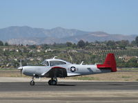 N91720 @ CMA - 1947 North American NAVION as L-17A, Continental E-185, many mods, taxi to Rwy 26 - by Doug Robertson