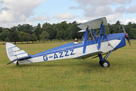 G-AZZZ @ X1WP - De Havilland DH-82A Tiger Moth II at The De Havilland Moth Club's 28th International Moth Rally at Woburn Abbey. August 2013. - by Malcolm Clarke