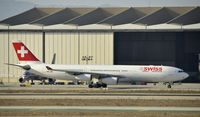HB-JMF @ KLAX - Taxiing to gate at LAX - by Todd Royer