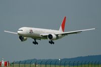 JA736J @ LFPG - Boeing 777-346, Landing Rwy 26L, Roissy Charles De Gaulle Airport (LFPG-CDG) - by Yves-Q