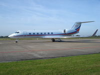 N200A @ EHGG - BD-700 at ramp of Groningen airport - by Jack Poelstra