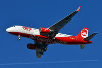 OE-LEY @ LOWL - Niki (Air Berlin) Airbus A320-214 final approach in LOWL/LNZ