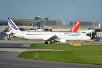 F-GTAJ @ EGCC - Air France Airbus A321-211 taxiing at Manchester Airport. - by David Burrell