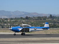 N8667H @ CMA - 1947 North American NAVION, Continental IO-520 285 Hp, taxi to Rwy 26 - by Doug Robertson