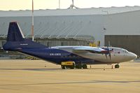 EW-338TI @ EGNX - Ruby Star's Antonov An-12, c/n: 1340106 at East Midlands Airport - by Terry Fletcher
