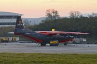 UR-CKL @ EGNX - Cavok Air's Antonov An-12BP, c/n: 01348005 at first light on cargo ramp at East Midlands - by Terry Fletcher