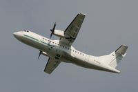 F-GPYC @ LFBO - ATR 42-500, Take-off Rwy 32R, Toulouse Blagnac Airport (LFBO-TLS) - by Yves-Q