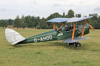 G-AHOO @ X1WP - De Havilland DH-82A Tiger Moth II at The De Havilland Moth Club's 28th International Moth Rally at Woburn Abbey. August 2013. - by Malcolm Clarke