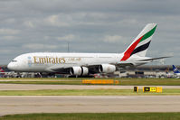 A6-EEB @ EGCC - Emirates Airbus A380-861 landing in MAN/EGCC