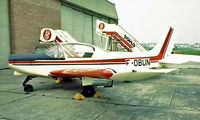 F-OBUN @ EBOS - Wassmer WA.40A Super IV [71] Ostend-Oostende~OO 14/08/1977. Taken from a slide.