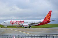 G-CGPP @ EGSH - Leaving for Lasham, following re spray to SpiceJet colour scheme ! - by keithnewsome