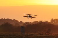 G-BSZB @ EGFH - Visiting Stolp SA-300 arriving at sunset. - by Roger Winser