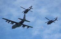 65-0976 - HC-130 with Pavehawks over Cocoa Beach - by Florida Metal