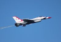 92-3888 - Thunderbirds F-16 over Daytona Beach