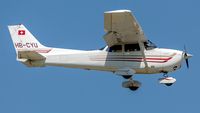 HB-CYU @ LFSB - on final at Basel - by Friedrich Becker